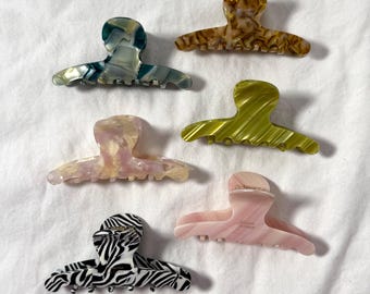 Tortoise Acetate Hair Claw Clip Cute Hair Claw Clip Medium Hair Claw Clip for Thick Hair Trending Hair Claw Clip