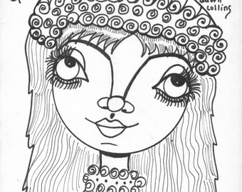 Christmas Girls Coloring Book Give Art For