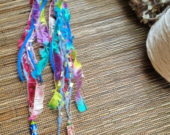 One Of A Kind, Handmade Earrings, Bohemian, Long Dangles, Free Shipping, Free Spirit Girl