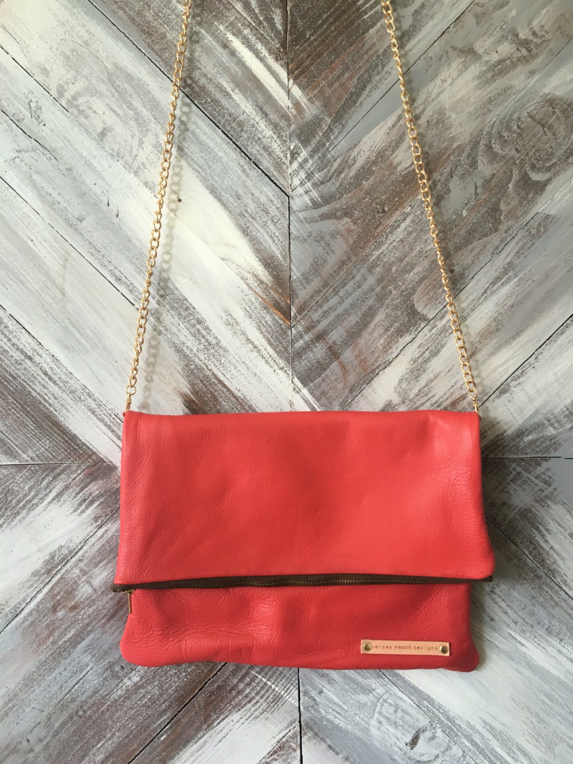 Watermelon Red Clutch Kennedy Crossbody Clutch Leather Etsy