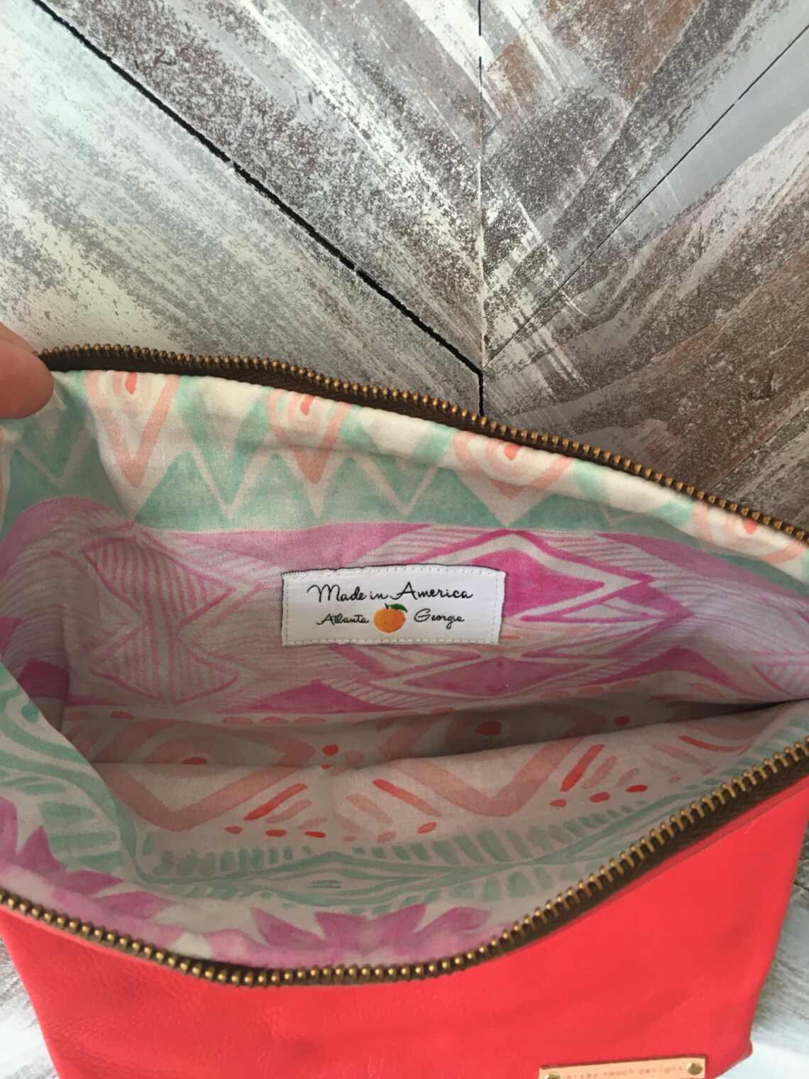 Watermelon Red Clutch Kennedy Crossbody Clutch Leather Etsy