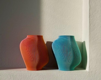Vase ONDINE - 3D gedruckte Vase modern mit Innenvase