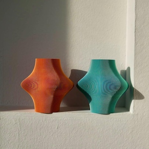 Vase FLORE - 3D printed modern vase with inner vase