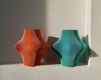 Vase FLORE - 3D printed modern vase with inner vase