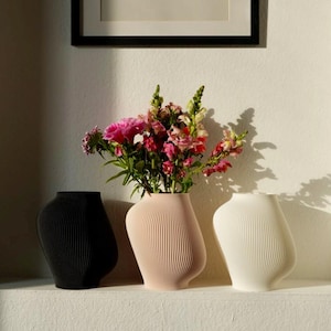 Vase ONDINE - 3D printed modern vase with inner vase