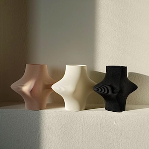 Vase FLORE - 3D printed modern vase with inner vase
