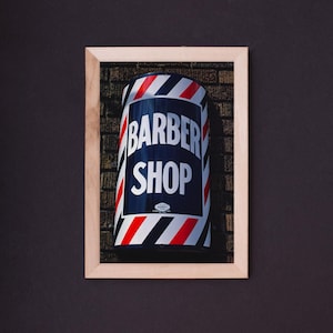 Barbershop Sign Vintage Photo, 10x15 Inch Digital Download, Salon Print, Quirky Printable Art, Funny Digital Download