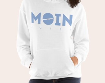 Super soft MOIN Juist hoodie | Cozy hoodie with island silhouette | Unisex