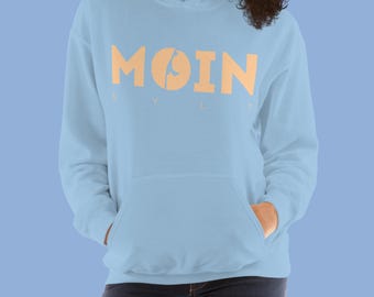 Super soft MOIN Sylt hoodie | Cozy hoodie with island silhouette | Unisex