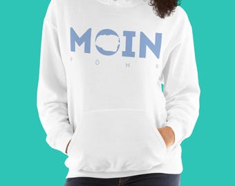 Super soft MOIN Föhr hoodie | Cozy hoodie with island silhouette | Unisex