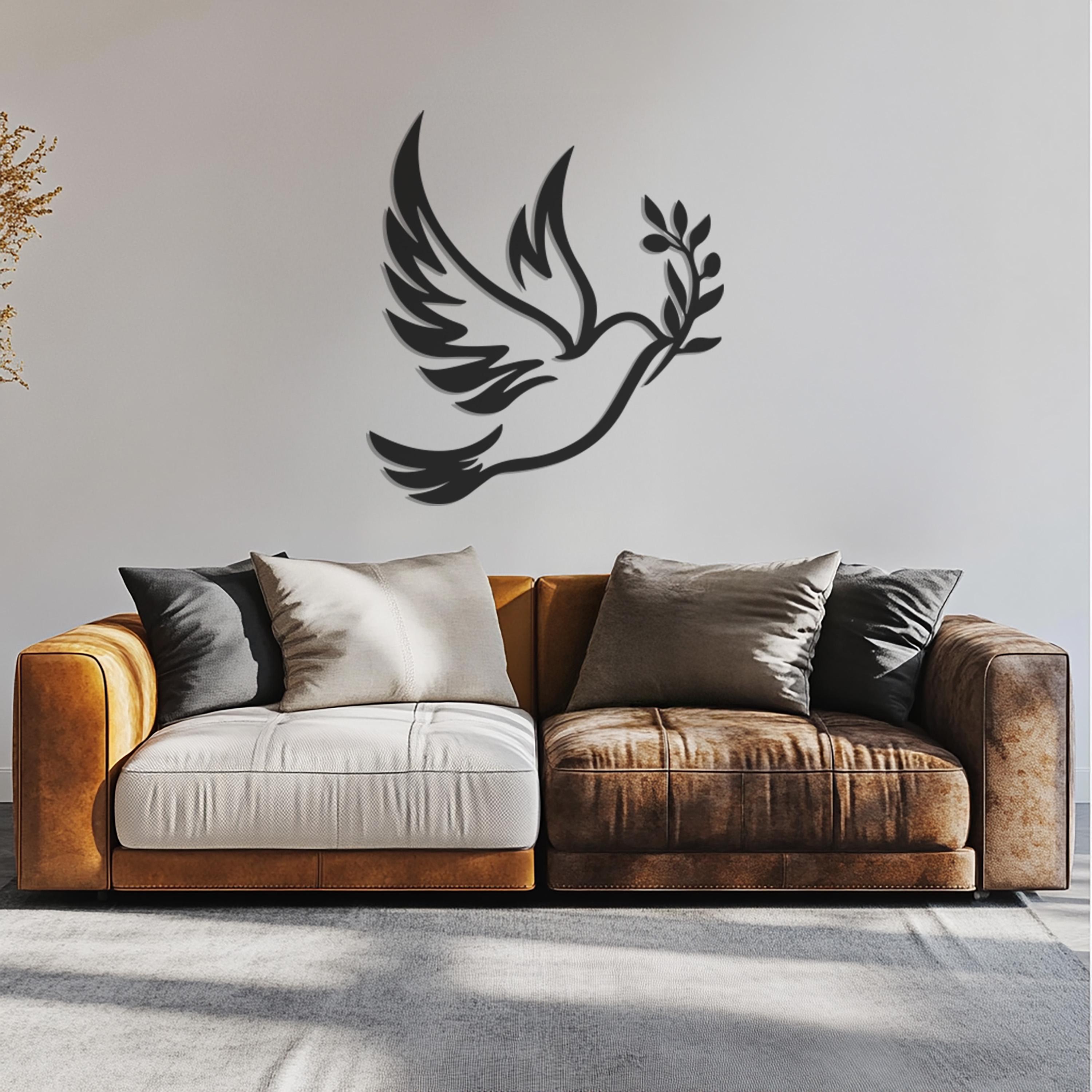 Curated visual reference: Picture Idea: Peace Dove Metal Wall Art Peace Symbol Wall Decor Minimalist