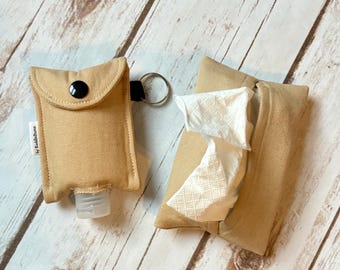 Get Well Soon Pack of Tissues and Hand Sanitizer