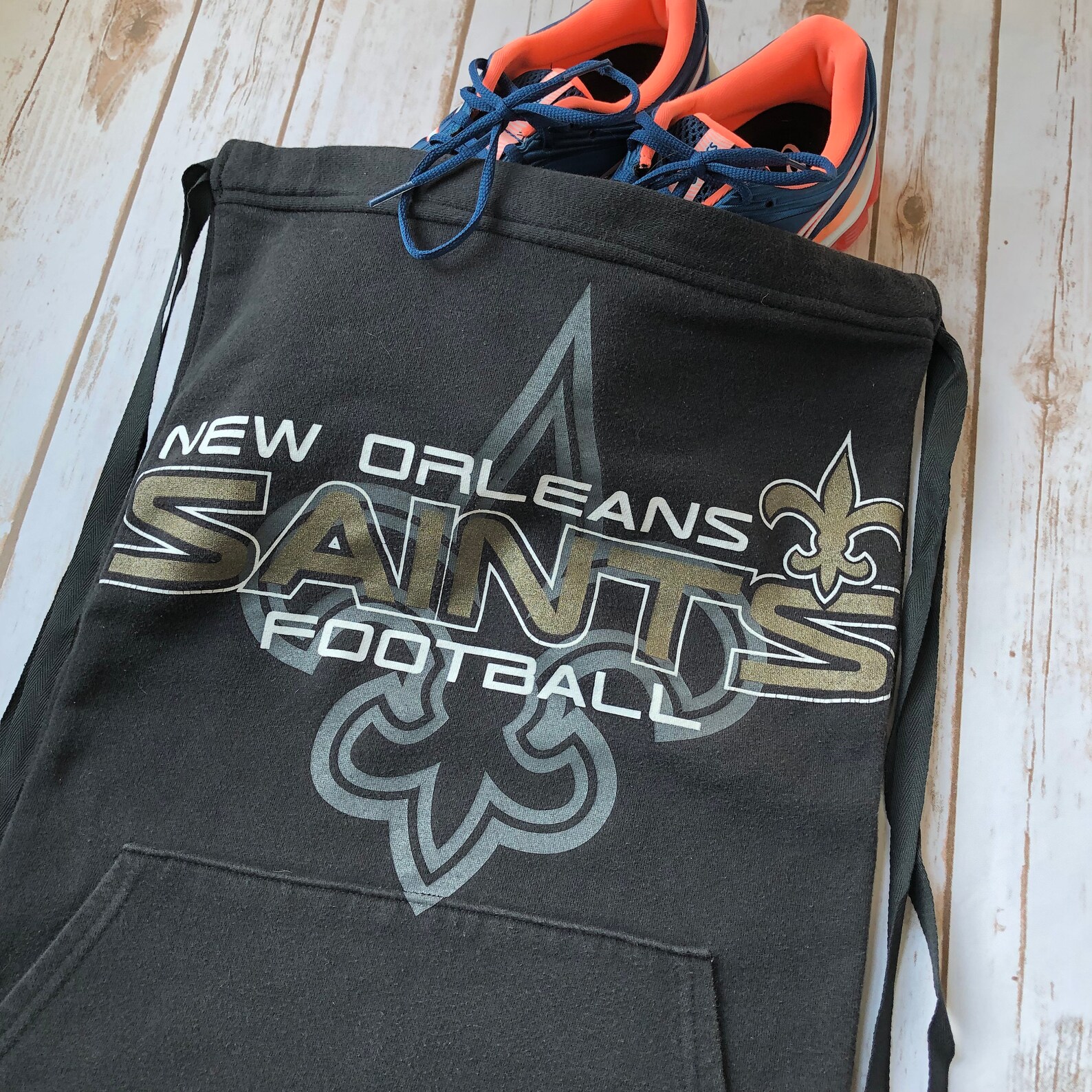 New Orleans Saints Football Drawstring Bag Saints Backpack Etsy
