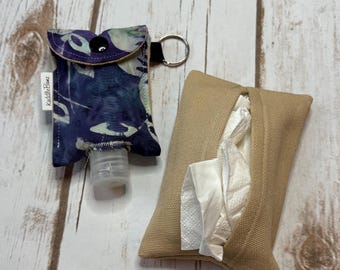 Get Well Soon Pack of Tissues and Hand Sanitizer