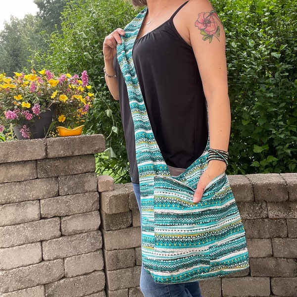Tribal Elephant Crossbody Bag