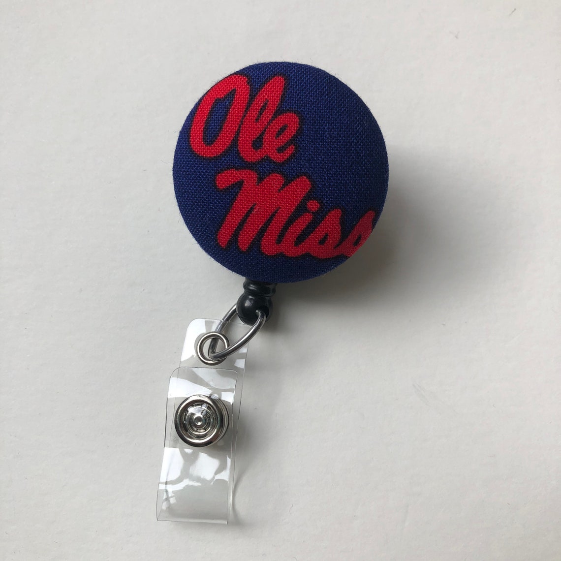 Ole Miss ID Badge Holder Retractable Ole Miss Badge Reel Etsy