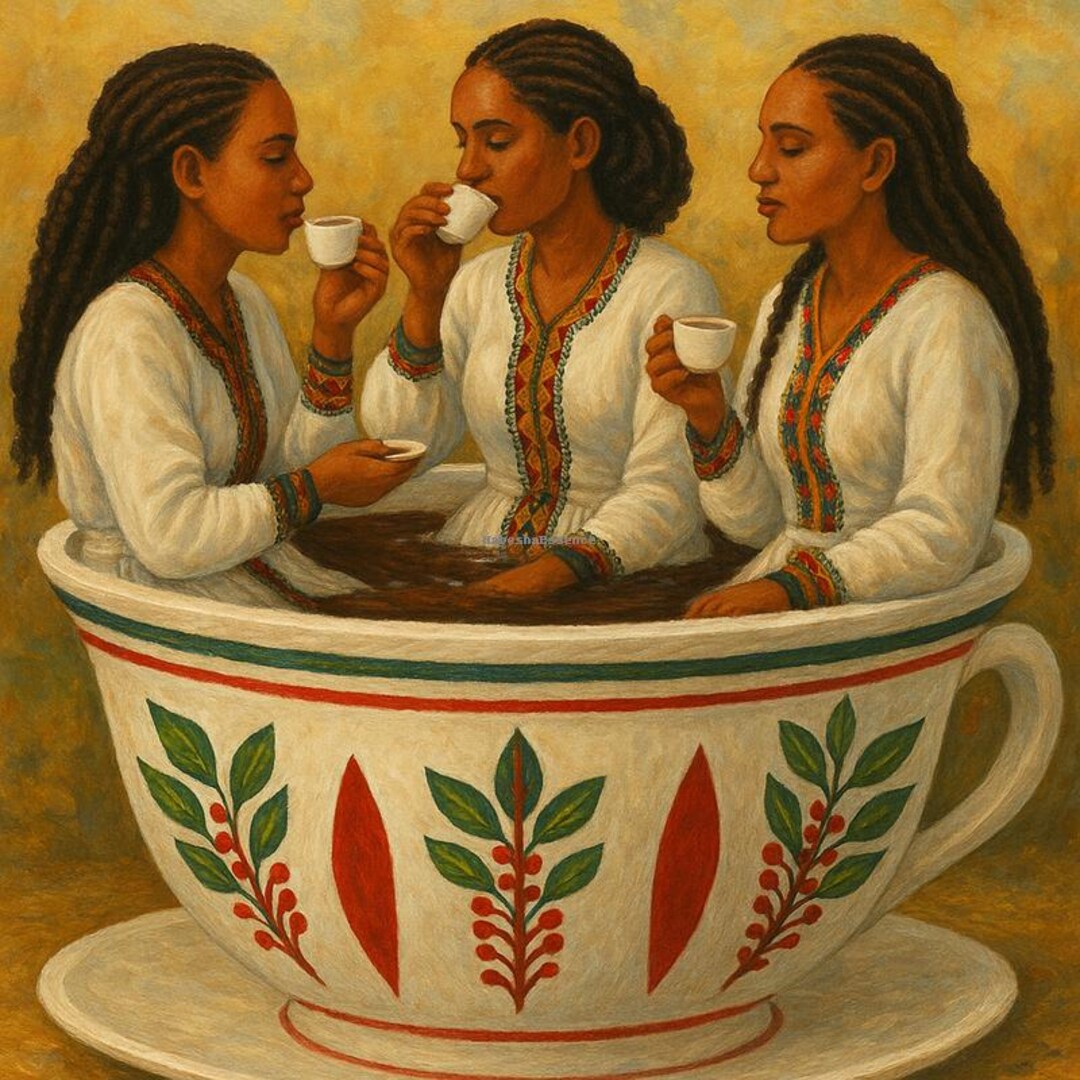 Traditional Eritrean Coffee Women Art Print Digital Download Traditional Eritrean Coffee Women Art Print Digital Download