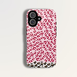 LEOPARD Pink Case | For iPhone 16 Pro Case, iPhone 13 Pro Case, Animal Prints, MagSafe Phone Case, Cute Phone Case, Gift her, Aesthetic Case