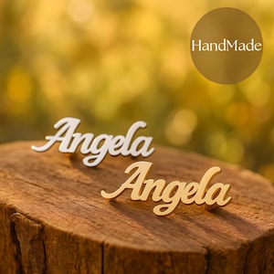 Broche personalizado con nombre, iniciales o logotipo: regalo de pin único para mujeres y hombres, joyería con nombre personalizada para cumpleaños