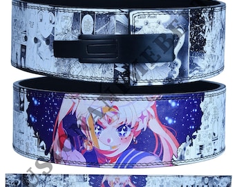 Sailor Moon Anime lever belt | Sailor Moon Powerlifting belt | anime lifting belt | lever lifting belt | anime gym belt | Weightlifting belt