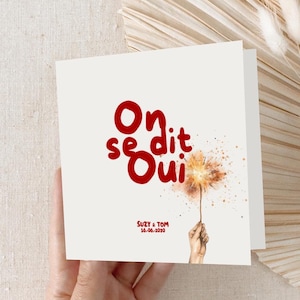 Faire part de mariage festif, faire-part mariage  timeline, invitation de mariage tendance personnalisable, invitation de mariage vintage