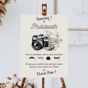 Poster di nozze Photobooth vintage stampabile, regalo per addio al nubilato, futuro regalo per la sposa e lo sposo, poster souvenir di nozze, accessori per matrimoni fotografici