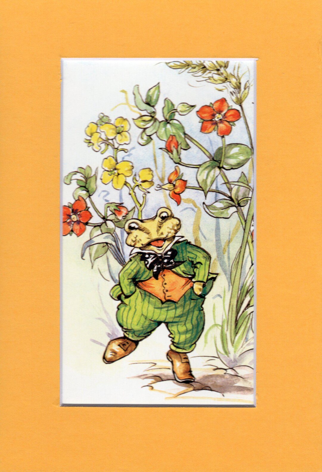 Upcycled 'the Wind in the Willows / Mr. Toad' Storybook Page - Matted ...