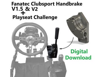 Fanatec ClubSport Handbrake V1.5 & V2 Mount for Playseat Challenge (LHD/RHD) – Digital Download