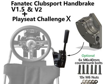 Fanatec ClubSport handremhouder V1.5 & V2 voor Playseat Challenge X – 3D-geprinte adapter (LHD/RHD)