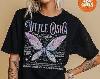 Little Osha Black Tee - Quicksilver Brimstone Callie Hart Merch, Saeris Fane Kingfisher Inspired, Quicksilver Fan T-shirt