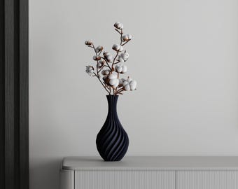 Flow-Inspired Spiral Vase "RADIANCE" – A Minimalist 3D Printed Vase for Elegant Displays | Modern Decor and Unique Gift for Modern Homes