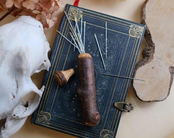 Rustic Needle Case from Natural Wood