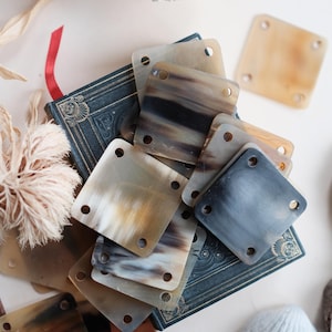 Tablet Weaving Cards Made From Horn