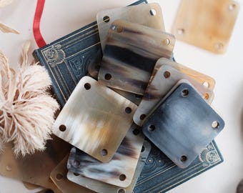 Tarjetas de tejido de tablillas hechas de cuerno
