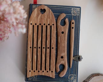 Pocket Size Rigid Heddle Loom Kit for Weaving