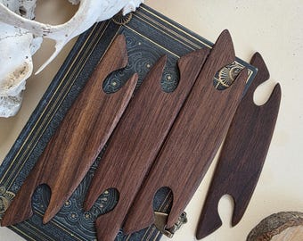 Lanzadera de varilla para tejer en telar de tabletas