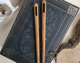 Nalbinding Needle from Oak Wood