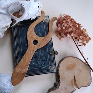 Lucet, Knitting Fork, Wooden Lucet, Braiding Tool With Large Handle