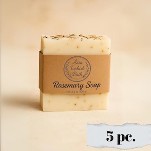 5 Handmade Natural Bars - Create Your Own Natural Soap Set 5pc - Gift Box Assortment - Handmade Natural Cold Process Soap