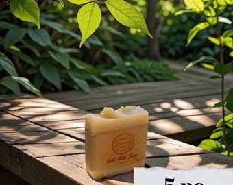 Saponetta al latte di capra fatta a mano: miele e olio d'oliva, delicata cura della pelle