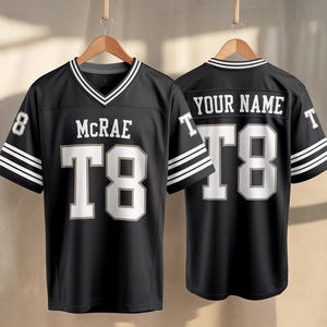 Custom Name And Number Music Football Jersey, T8 Music Football Jerseys, Custom Football Jersey for Kids Youth Adult, Music Concert Jersey