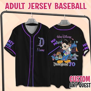 Disneyland 70th Anniversary Baseball Jersey, Disneyland Resort