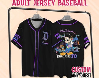 Disneyland 70th Anniversary Baseball Jersey, Disneyland Resort