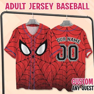 Benutzerdefinierte Disney Spidey Baseball Jersey, Disney Spider Vers Jersey, Spiderman Jersey, Spidey und seine erstaunliche Freunde Jersey, Spider Man Jersey