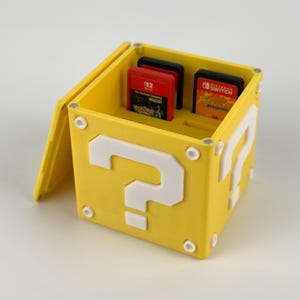 Switch-Spielebox im Super-Mario-Look mit Magnet für 10 Spiele von Switch 1 und Switch 2