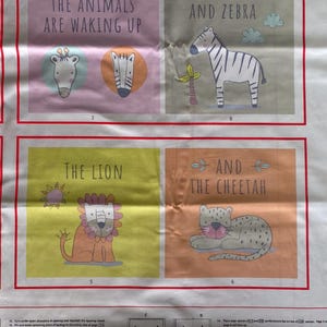 Tessuto americano della QT FABRICS. Libro tessile alfabeto e animali - 90 x 110h