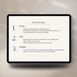 One-page website template for creative entrepreneurs – Ideal for interior designers and home staging businesses.