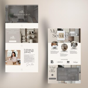 Sleek and elegant interior design portfolio website – Perfect for freelancers and small businesses.