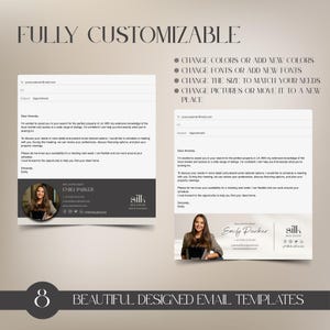 Close-up of a modern email signature template with a headshot, contact information, and social media icons, editable in Canva.

Nahaufnahme einer modernen E-Mail Signatur Vorlage mit Profilbild, Kontaktinformationen und Social-Media-Icons, bearbeitbar in Canva.