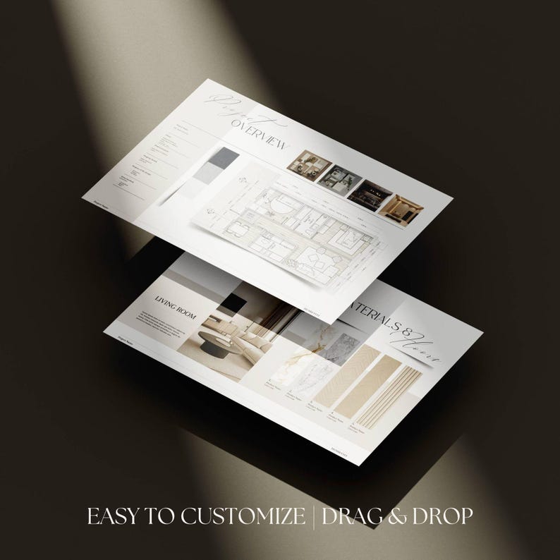 Interior Design Presentation Template Editable FF&E Moodboard Portfolio ...
